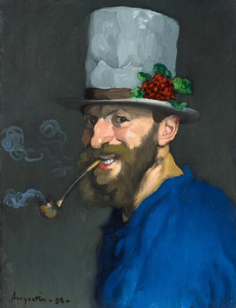 Autoportrait à la pipe - Louis Anquetin