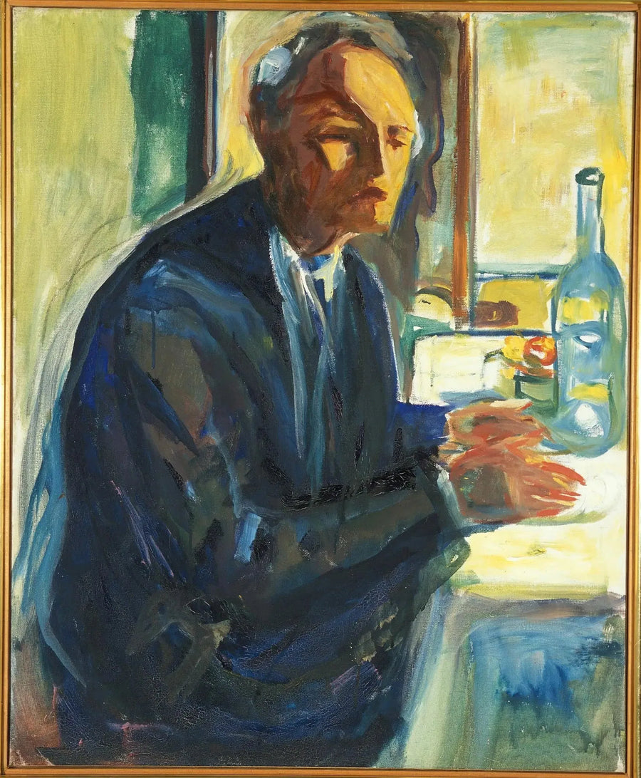 Autoportrait à la table de mariage - Edvard Munch