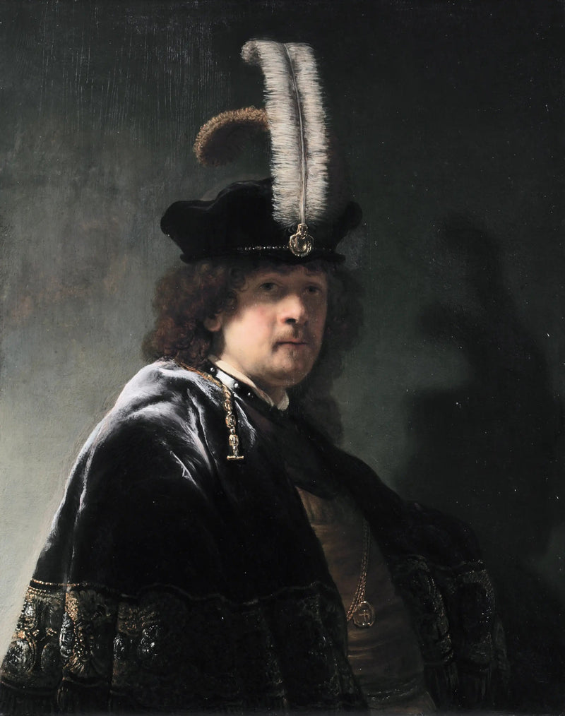 Autoportrait au chapeau à plume - Rembrandt