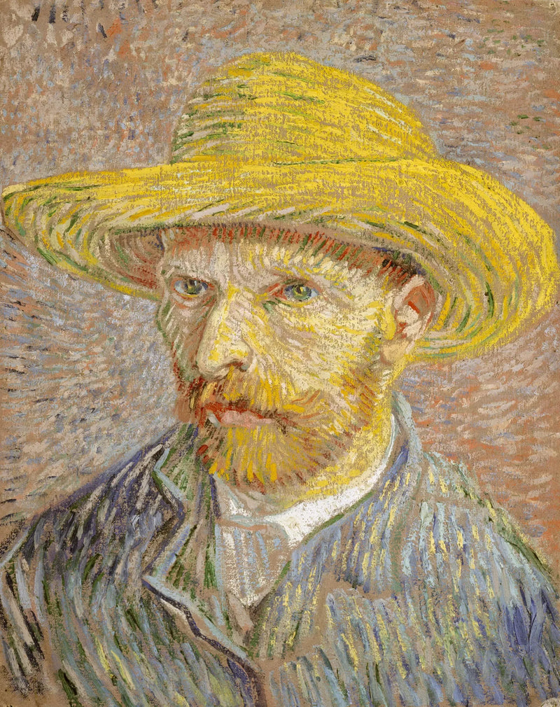 Autoportrait au chapeau de paille - Vincent van Gogh