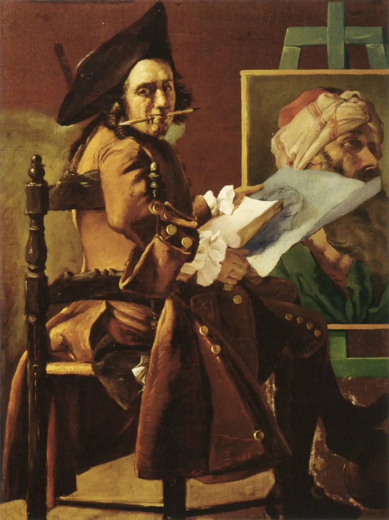 Autoportrait au chevalet - Pierre Subleyras