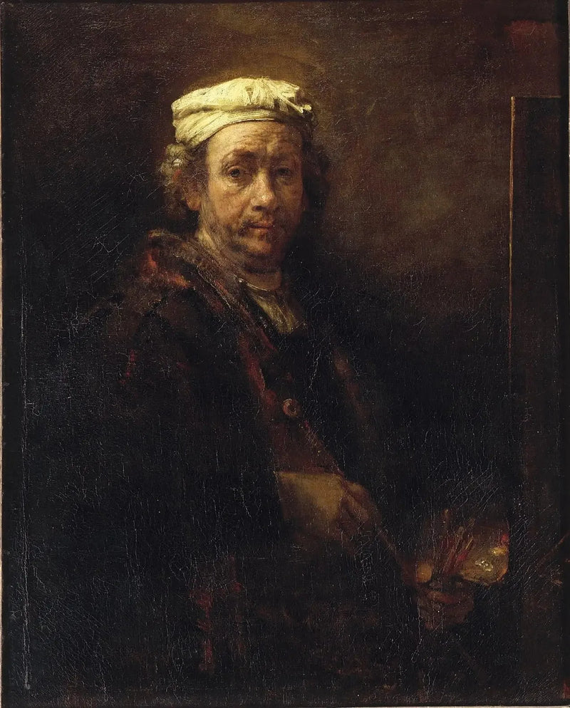 Autoportrait au chevalet - Rembrandt