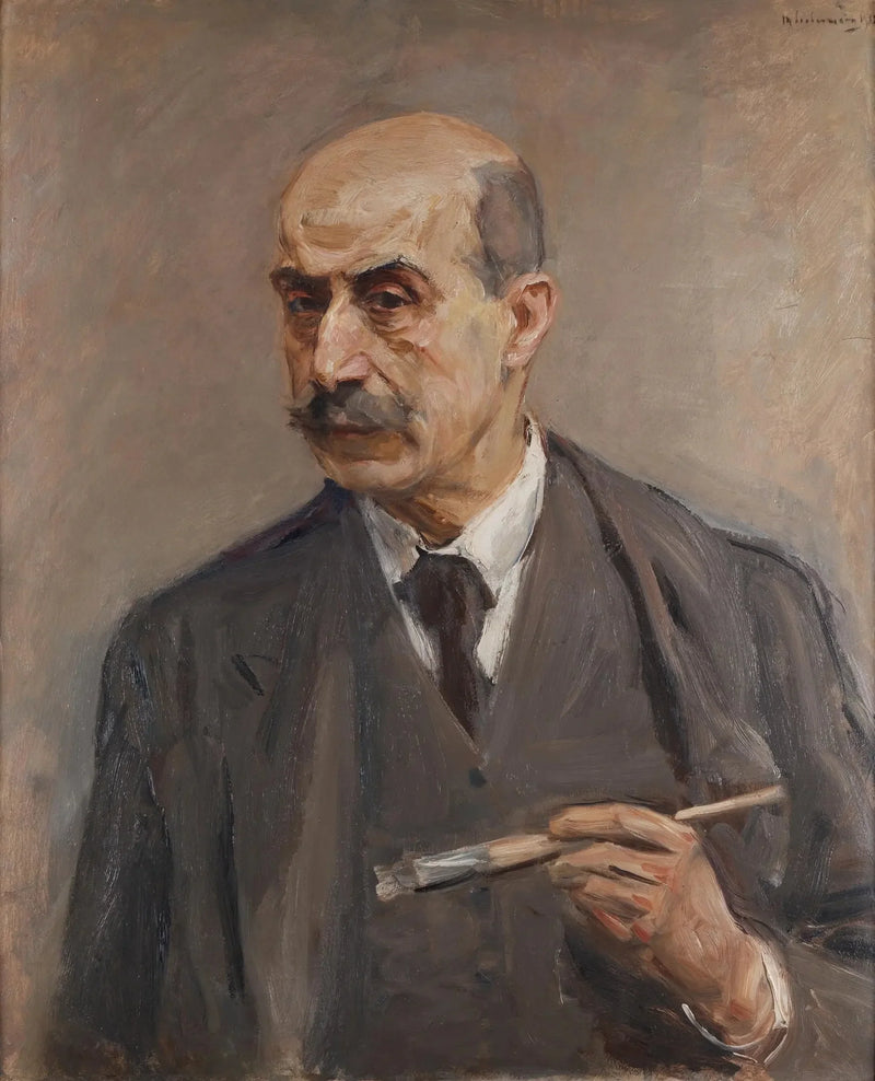 Autoportrait au pinceau - Max Liebermann