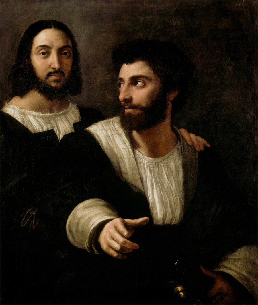 Autoportrait avec un ami - Raphaël Sanzio