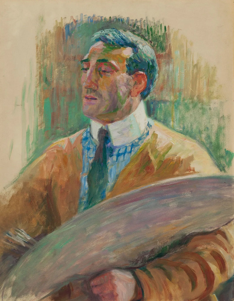 Autoportrait avec une palette - Théo van Rysselberghe