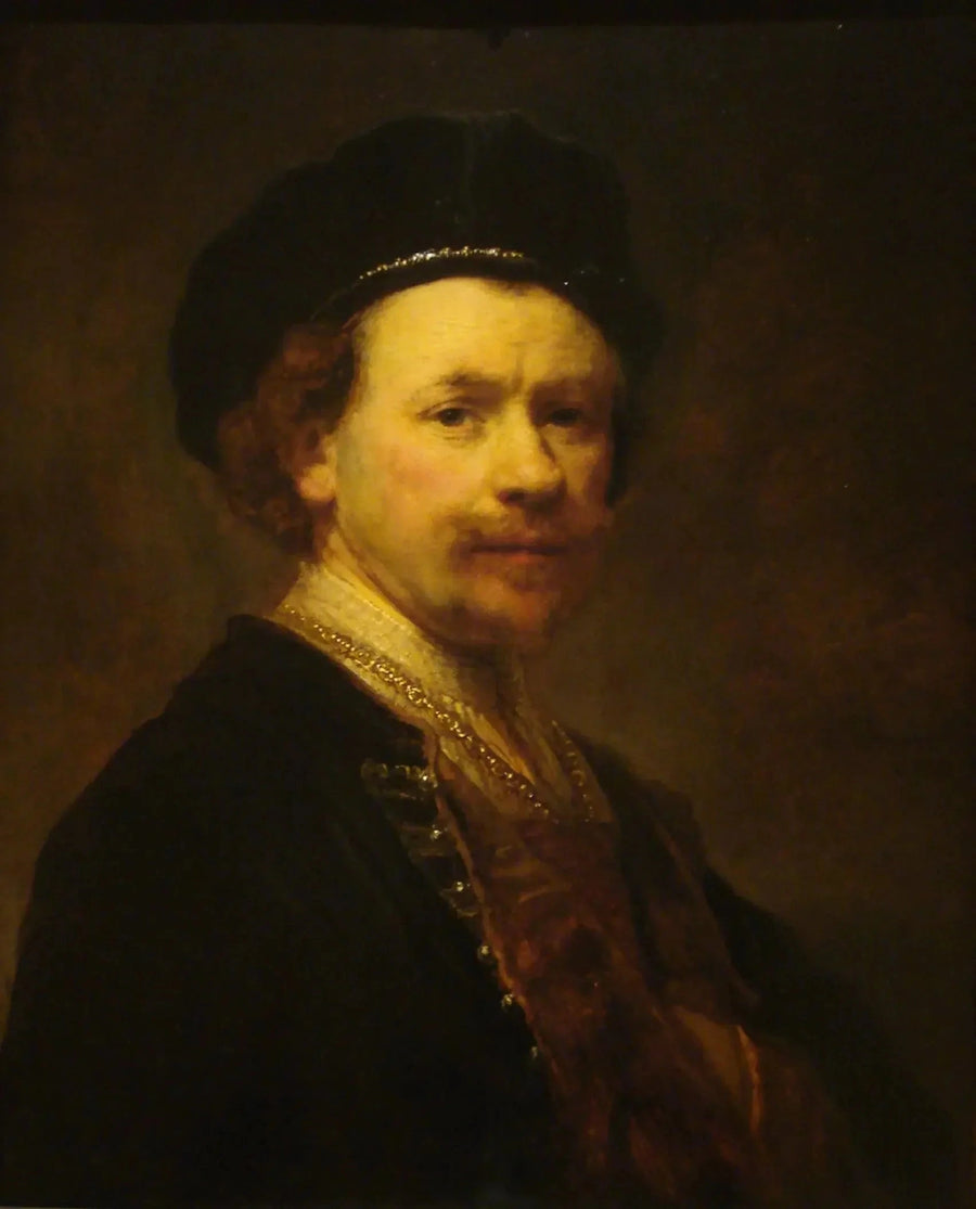 Autoportrait au béret – Rembrandt, vers 1636–1638