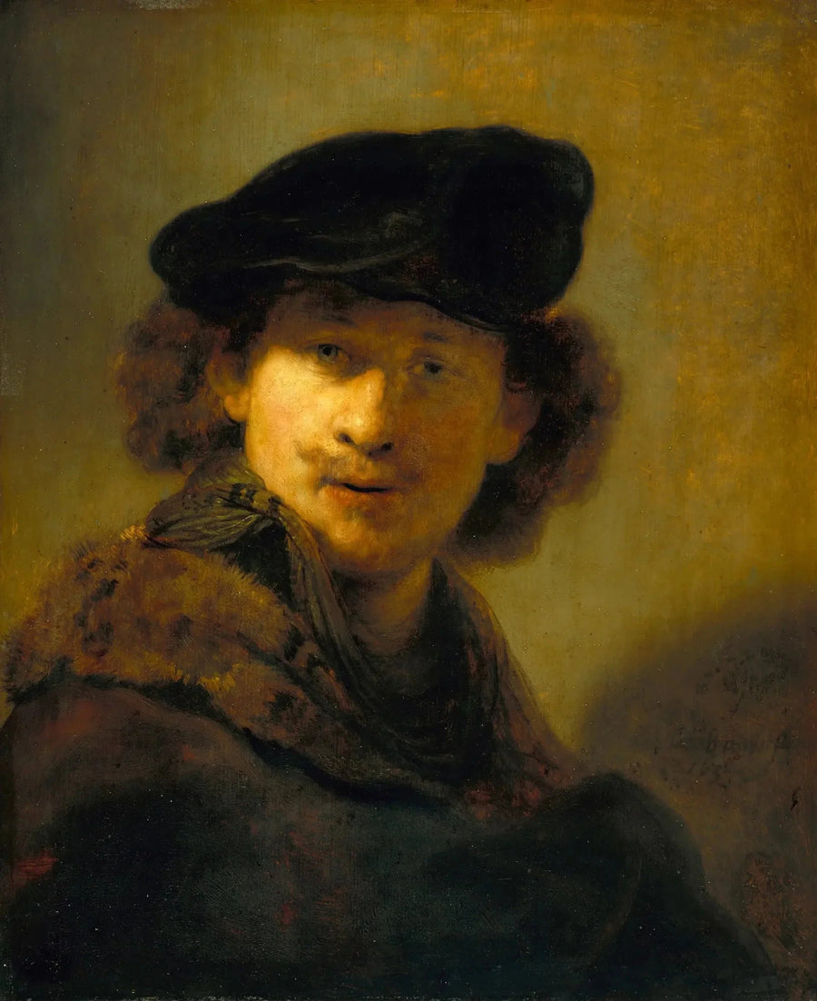 Autoportrait au béret de velours – Rembrandt