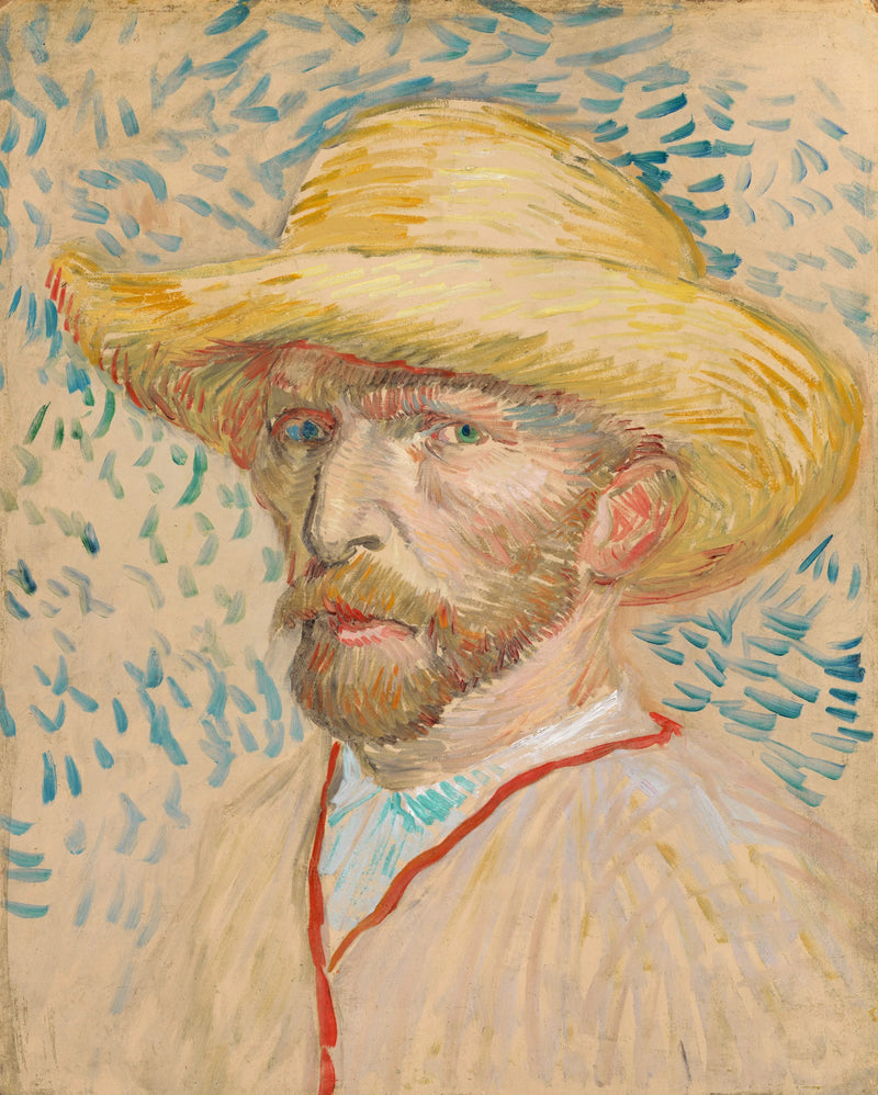 Autoportrait au chapeau de paille, F469 – Van Gogh