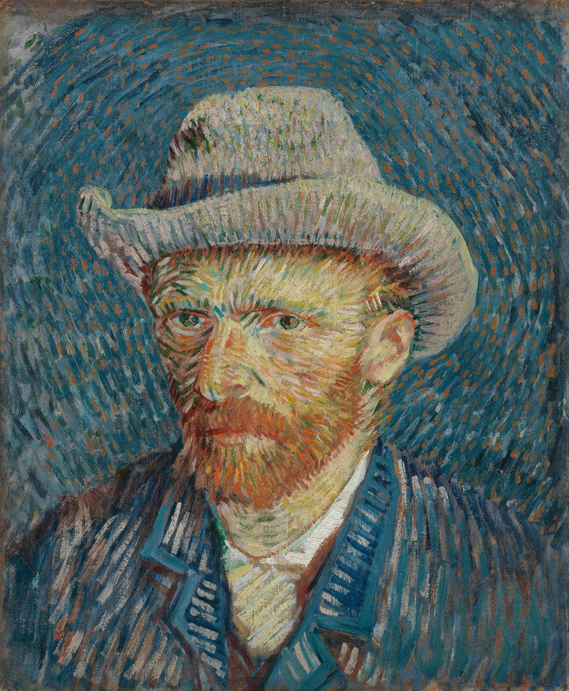 Autoportrait au chapeau de feutre gris, F344 – Vincent van Gogh