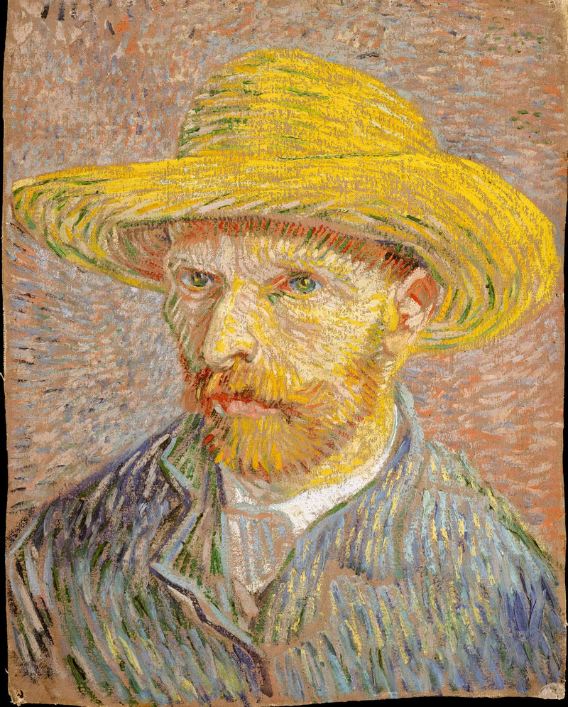 Autoportrait au chapeau de paille, F365v – Van Gogh