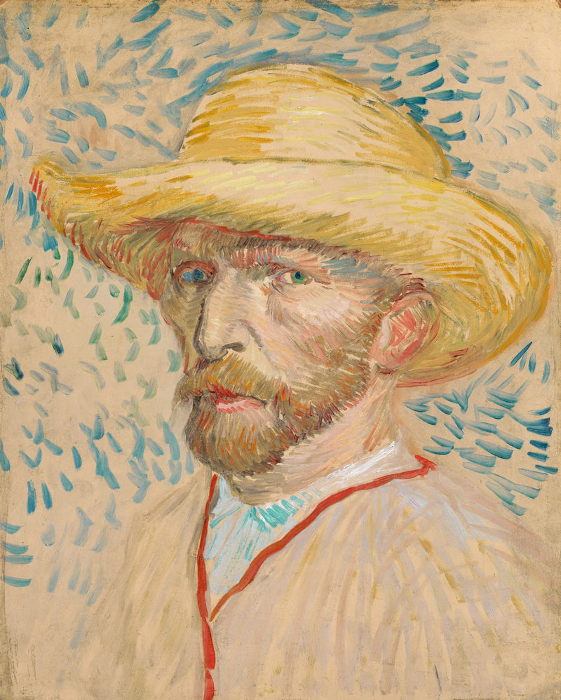 Autoportrait au chapeau de paille, F469 – Van Gogh