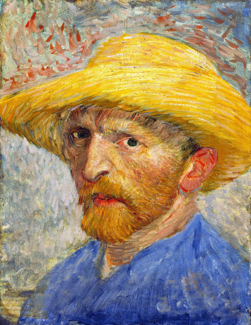 Autoportrait au chapeau de paille, F526 – Van Gogh