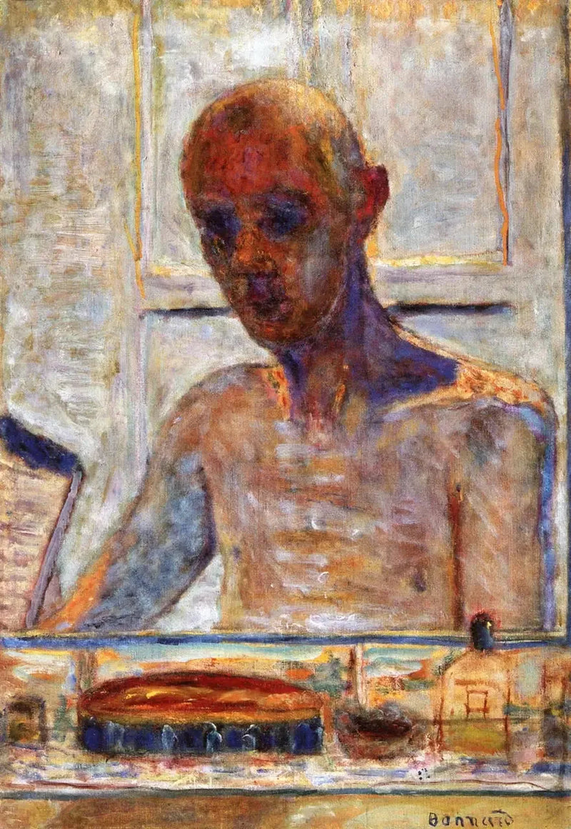Autoportrait dans la glace du cabinet de toilette - Pierre Bonnard