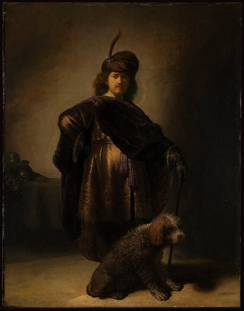 Autoportrait en habitudes orientales - Rembrandt