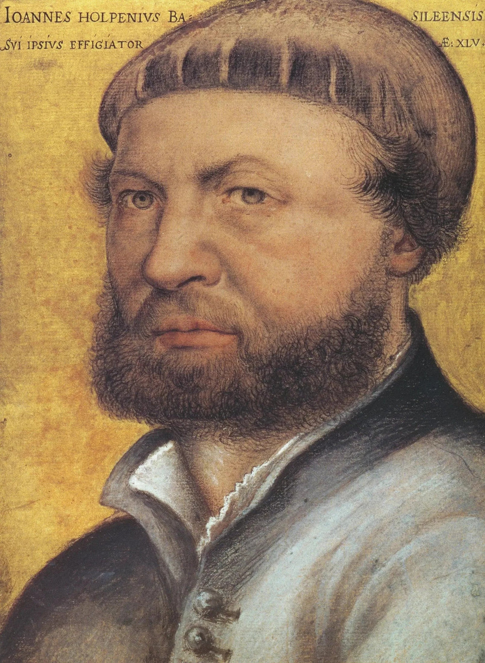 Autoportrait - Hans Holbein le Jeune image 1 reproduction artisanale de tableau