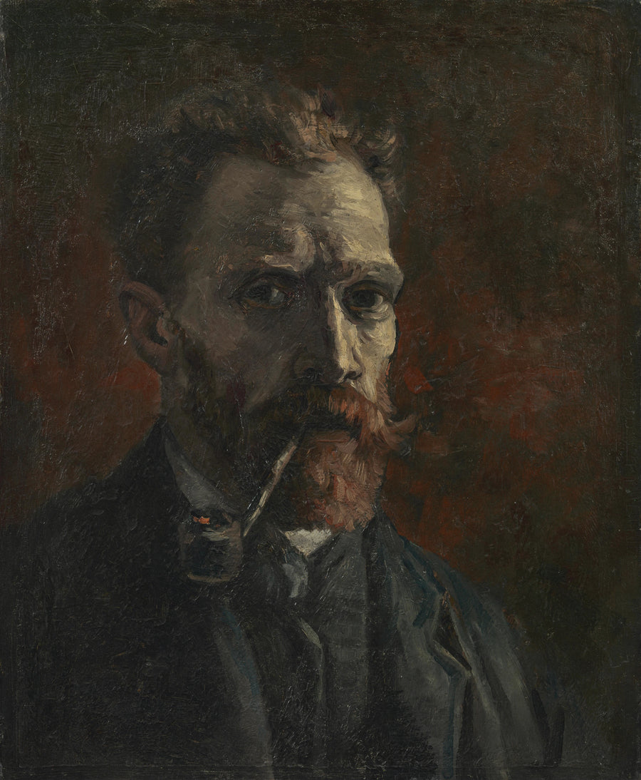 Autoportrait à la pipe, F180 – Vincent van Gogh