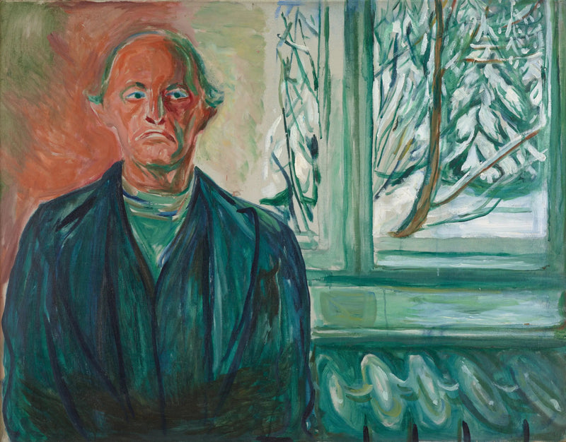 Autoportrait près de la fenêtre - Edvard Munch