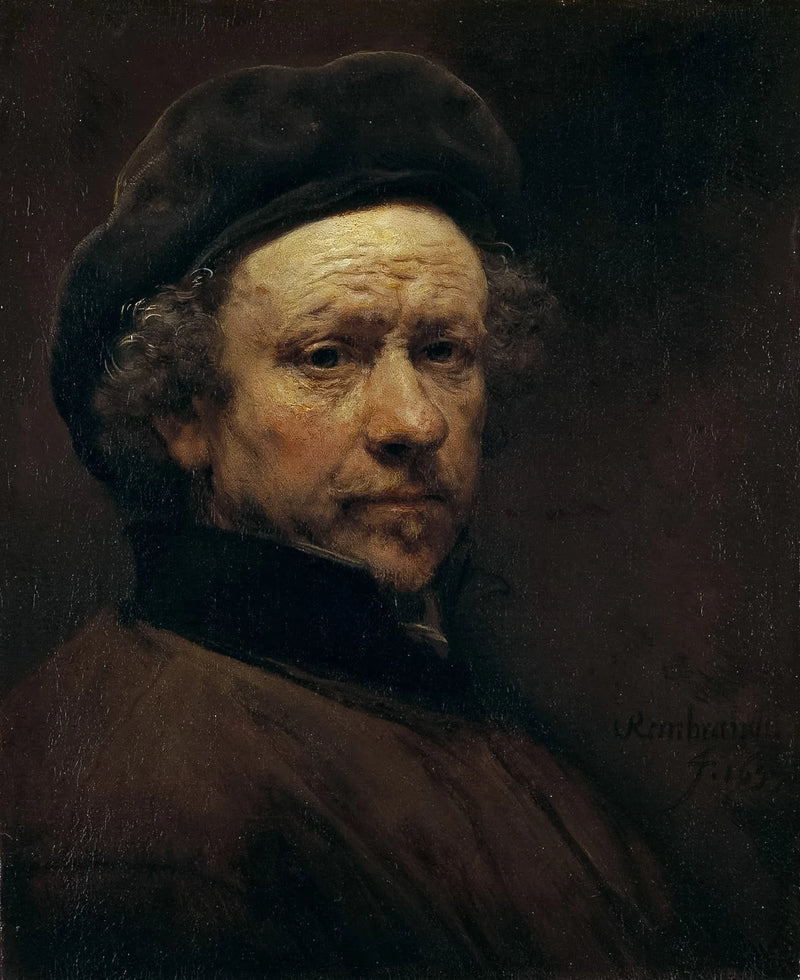 Autoportrait – Rembrandt, 1655