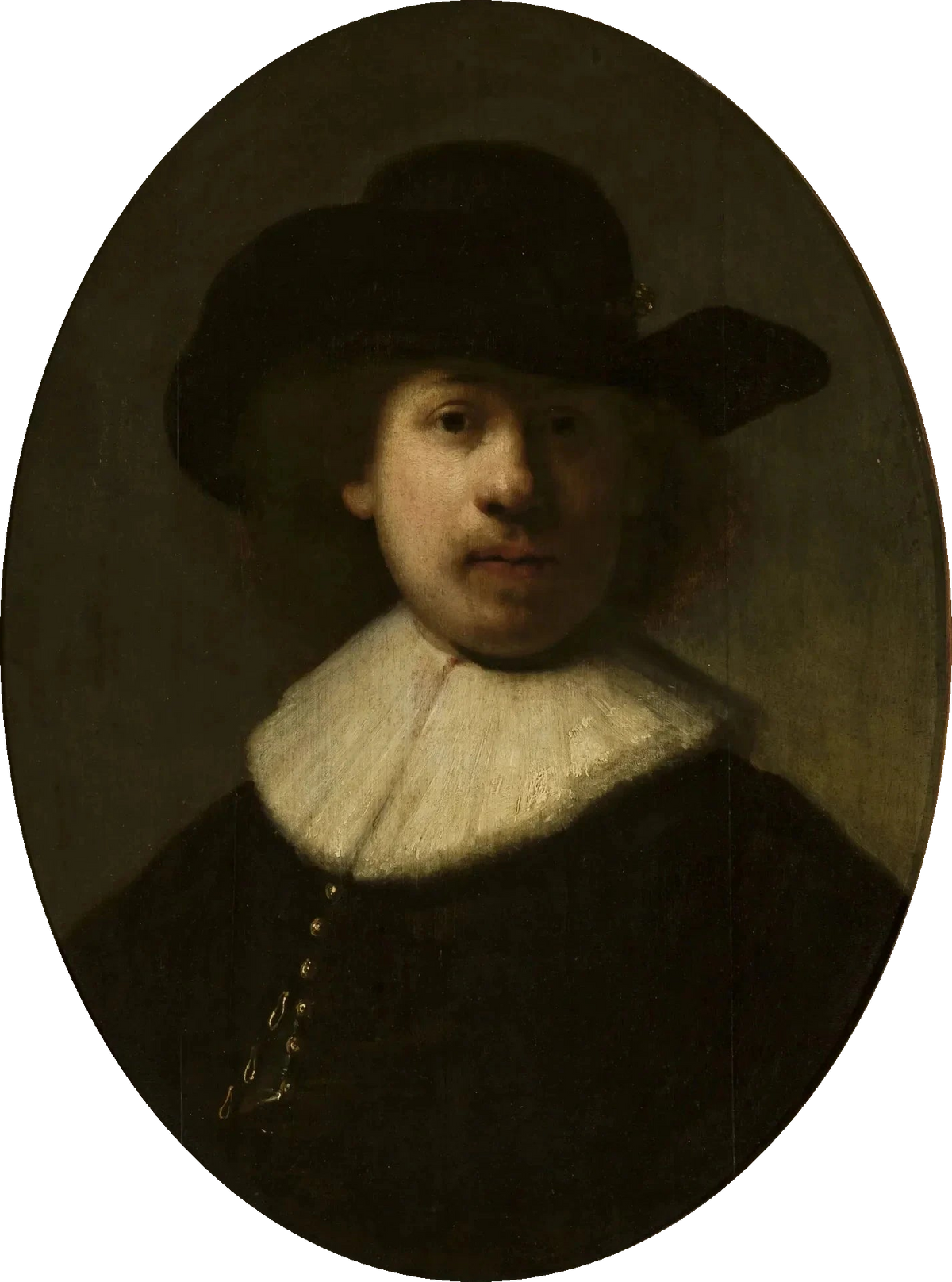 Autoportrait au chapeau à large bord – Rembrandt