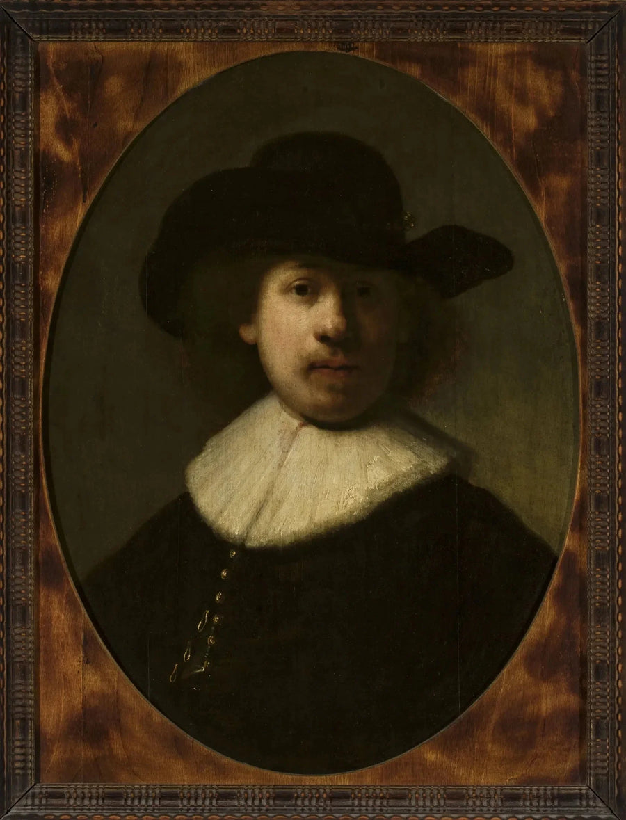 Autoportrait au chapeau à large bord – Rembrandt