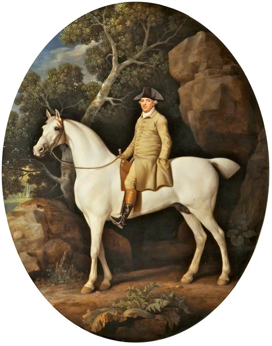 Autoportrait sur un chasseur blanc - George Stubbs - Alpha Reproduction