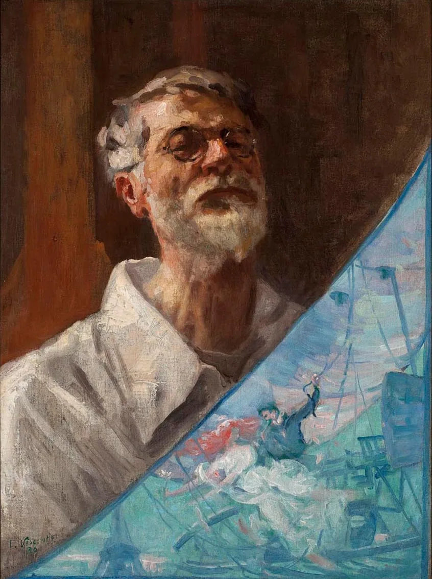 Autoportrait vers 1940 - Eliseu Visconti image 1 copie de tableau peinte à la main