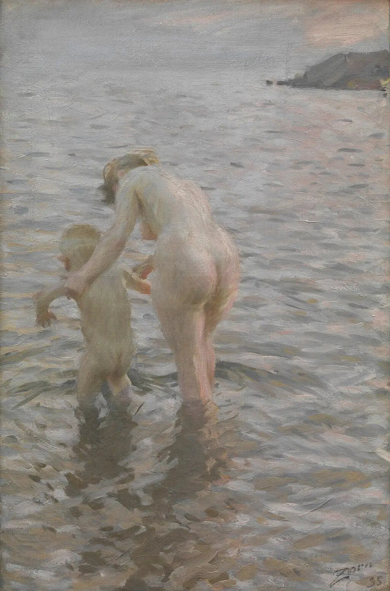 Avec sa mère - Anders Zorn