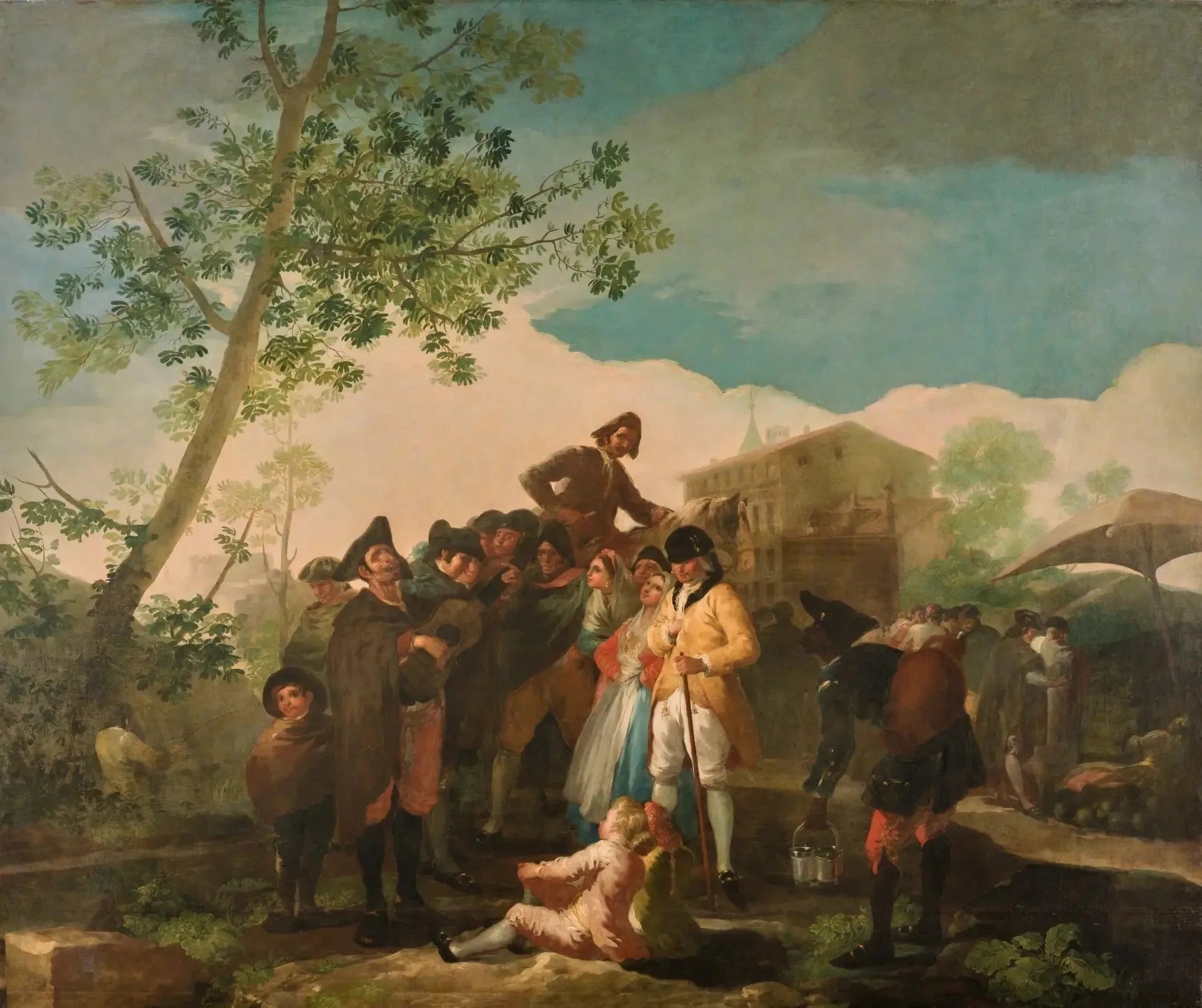 Aveugle à la guitare - Francisco de Goya image 1 reproduction de peinture à l’huile