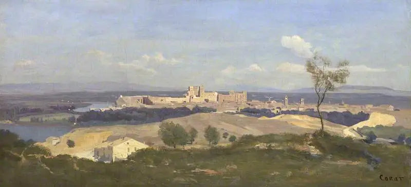 Avignon, vue de Viileneuve-lès-Avignon - Jean-Baptiste Camille Corot