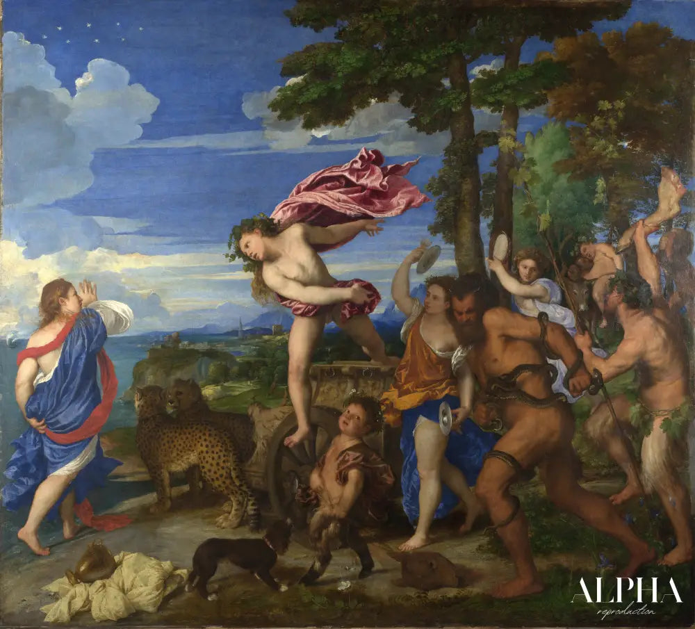 Bacchus et Ariane - Titien - Reproductions de tableaux et peintures haut de gamme