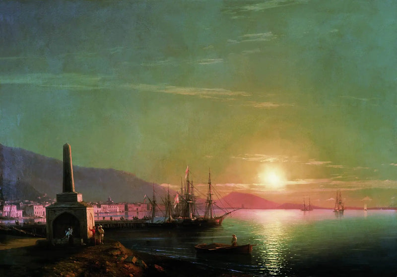 Baie de Théodosie, lever de soleil - Ivan Aïvazovski