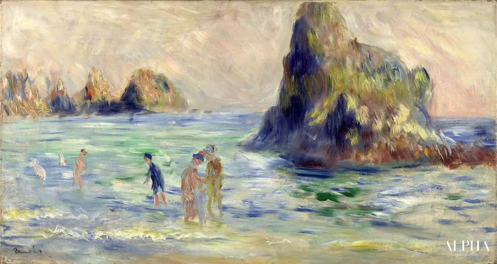 Baie du Moulin Huet, Guernesey - Pierre-Auguste Renoir - Reproductions de tableaux et peintures haut de gamme