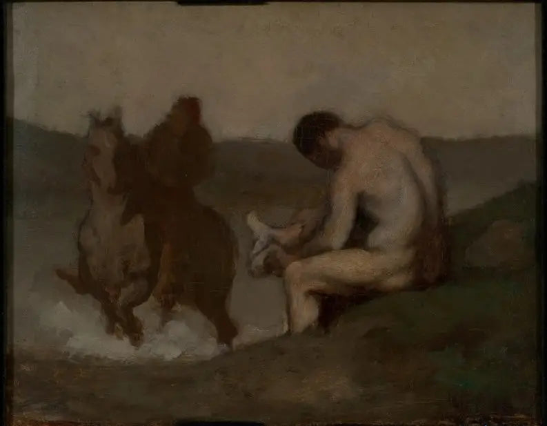 Baignade (L'Abreuvoir) - Honoré Daumier