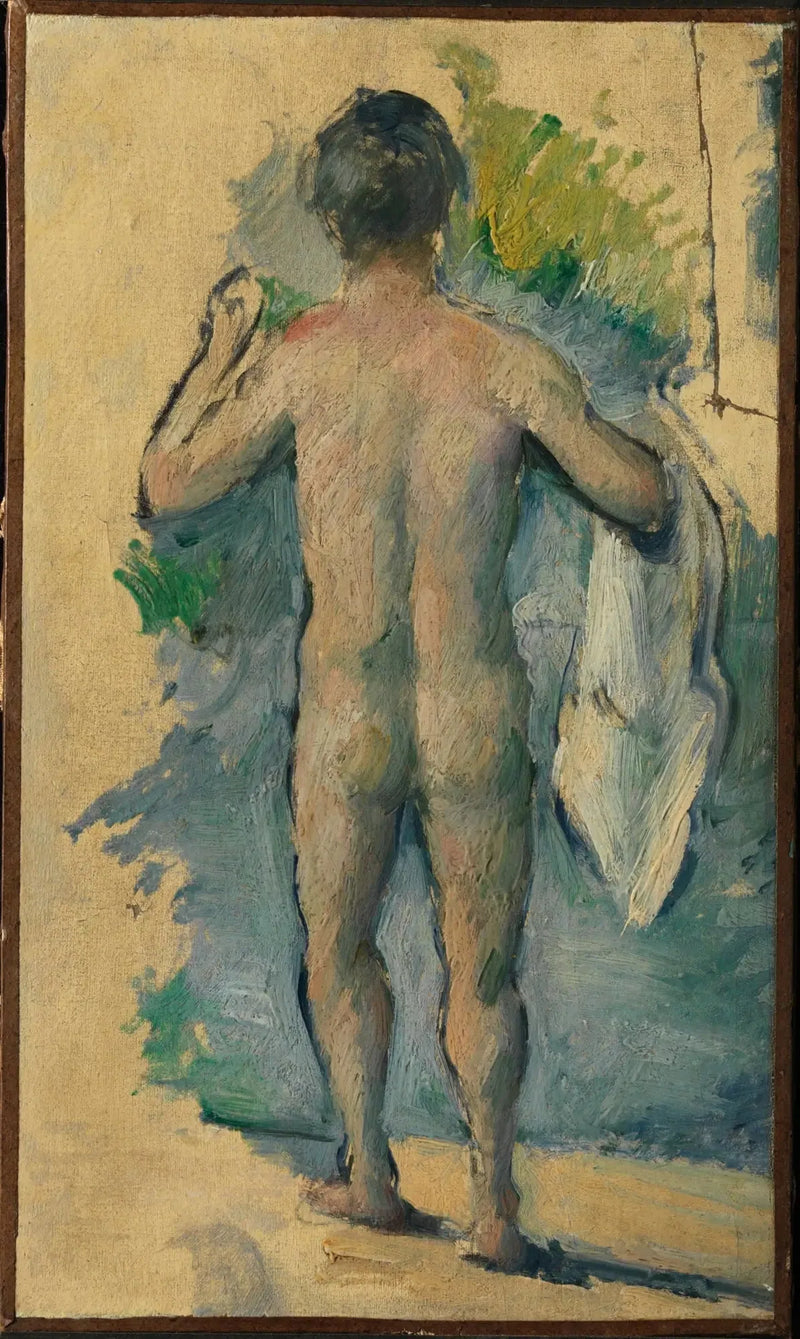 Baigneur debout, vu de dos - Paul Cézanne