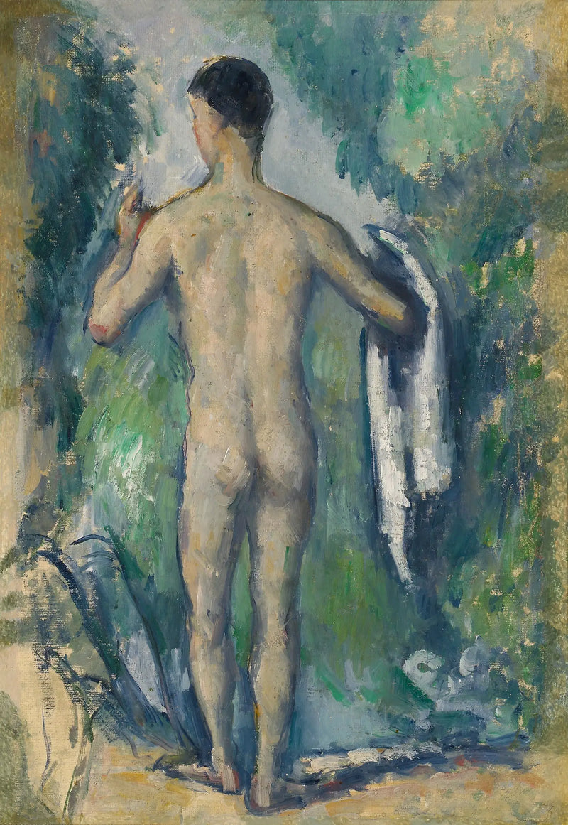 Baigneur debout, vu de dos - Paul Cézanne