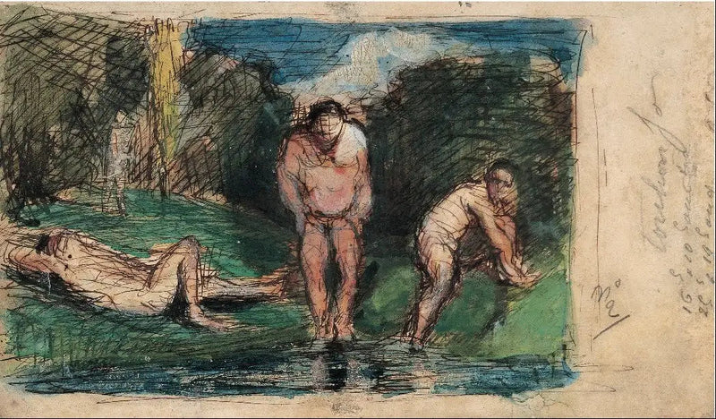 Baigneurs au repos - Paul Cézanne