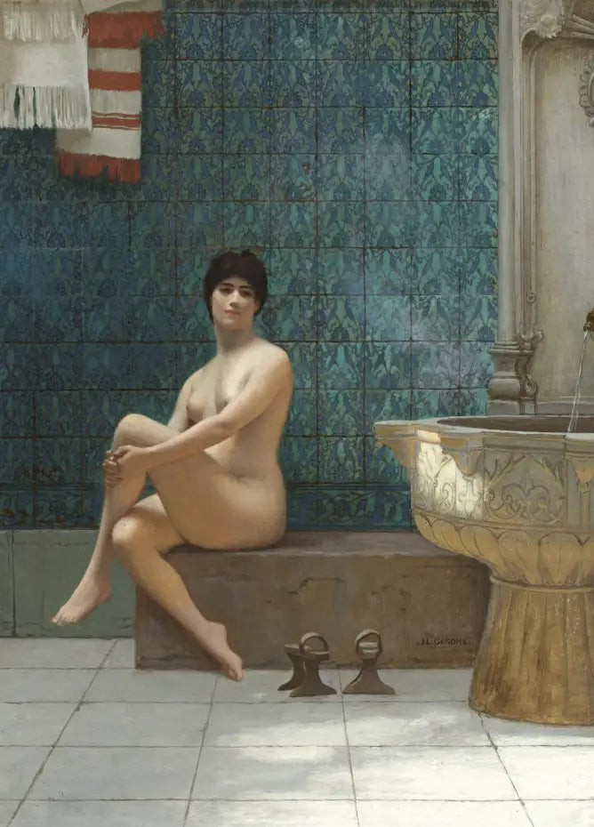 Baigneuse à la piscine de Brousse - Jean-Léon Gérôme