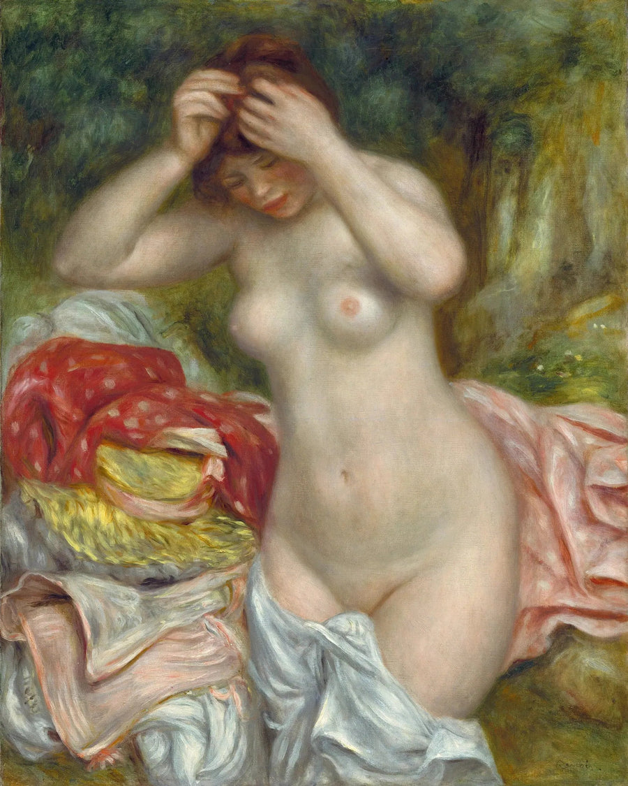 Baigneuse arrangeant ses cheveux - Pierre-Auguste Renoir