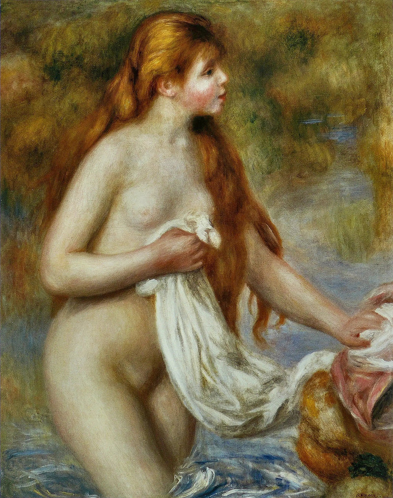 Baigneuse aux cheveux longs - Pierre-Auguste Renoir