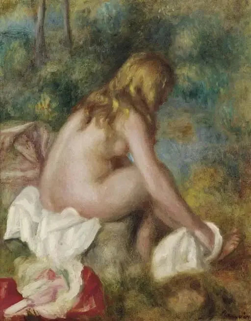 Baigneuse, nue assise - Pierre-Auguste Renoir