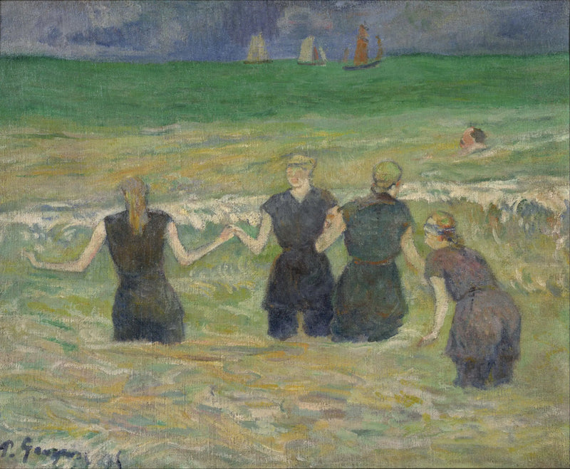 Baigneuses à Dieppe - Paul Gauguin
