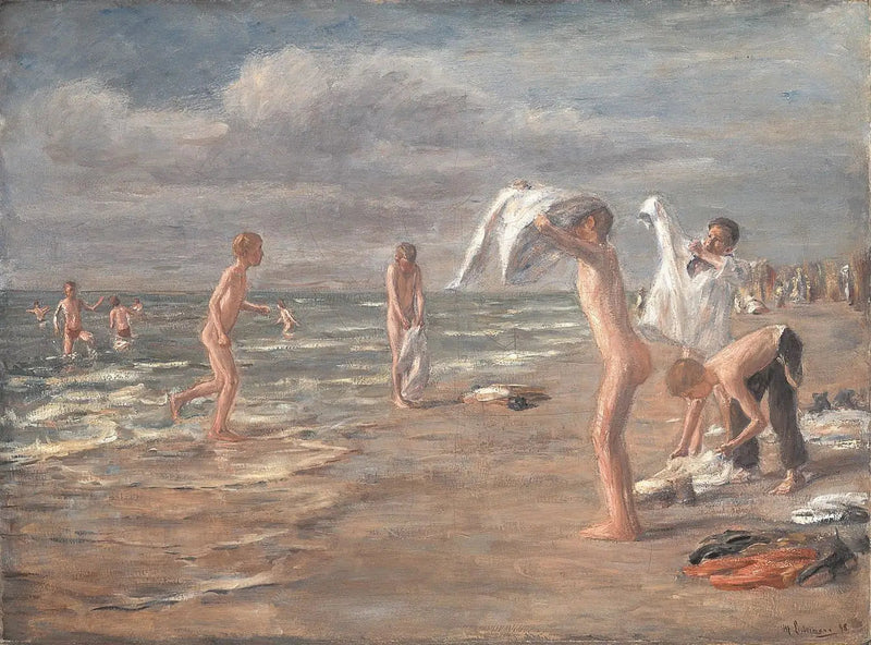 Bain des garçons - Max Liebermann