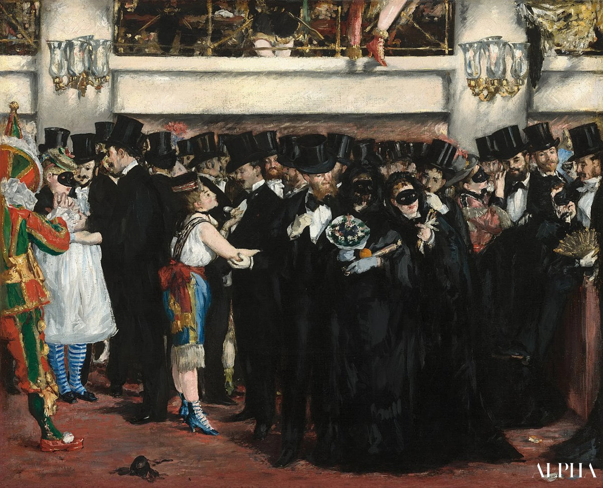 Bal masqué à l'opéra - Edouard Manet - Reproductions de tableaux et peintures haut de gamme