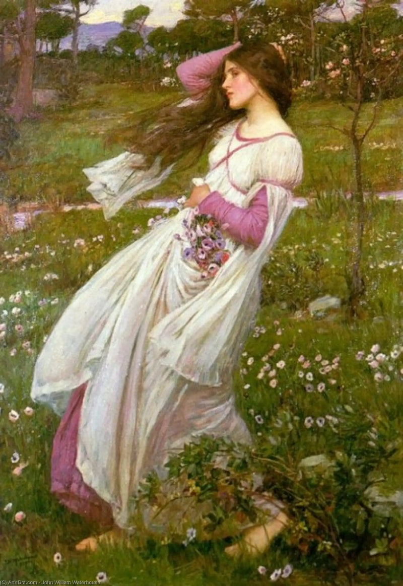 Balayé par le vent - John William Waterhouse