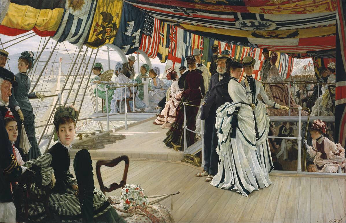 Le bal sur le pont du navire - James Tissot