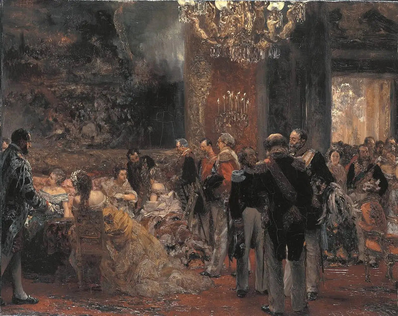 Ballpause - Adolph von Menzel