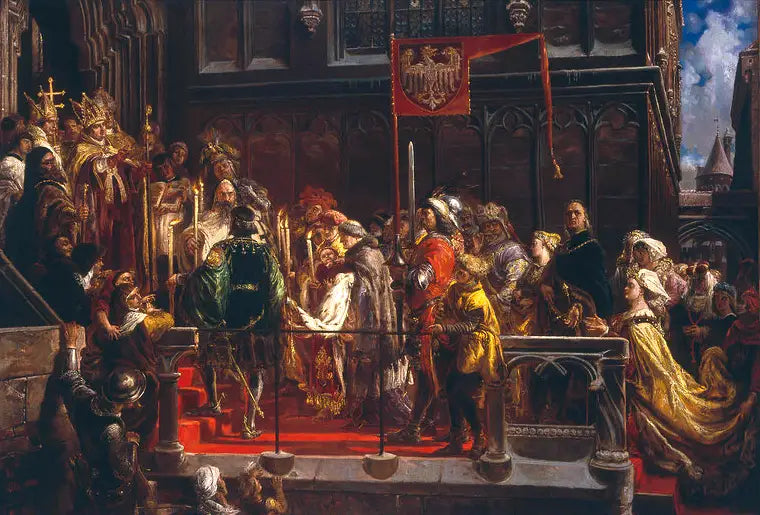 Baptême de Ladislas de Varna 18.II.1425. - Jan Matejko