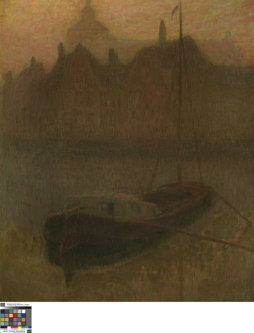 Barque sur le Canal (matin) - Henri Le Sidaner