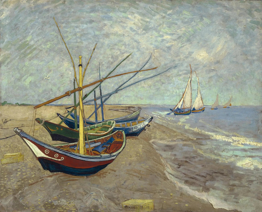 Barques aux Saintes-Maries - Vincent van Gogh
