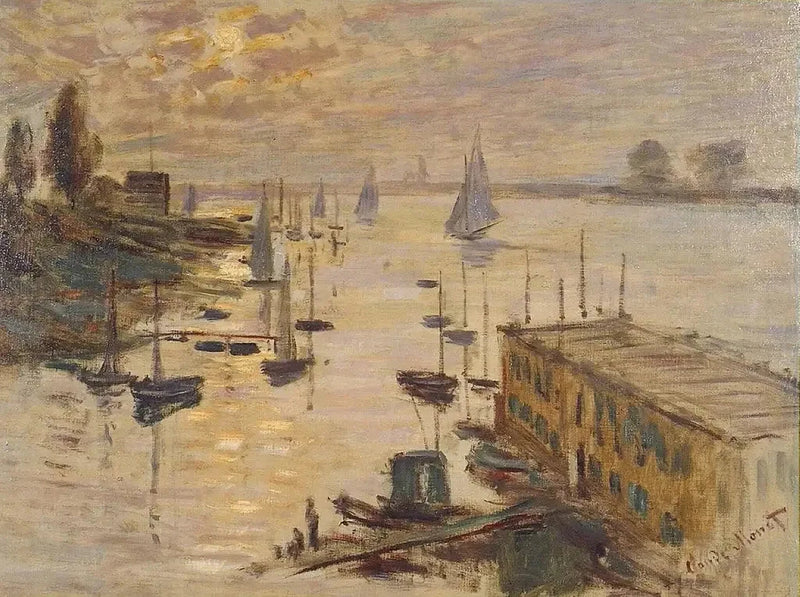 Le Bassin d’Argenteuil vu depuis le pont routier W334 – Claude Monet